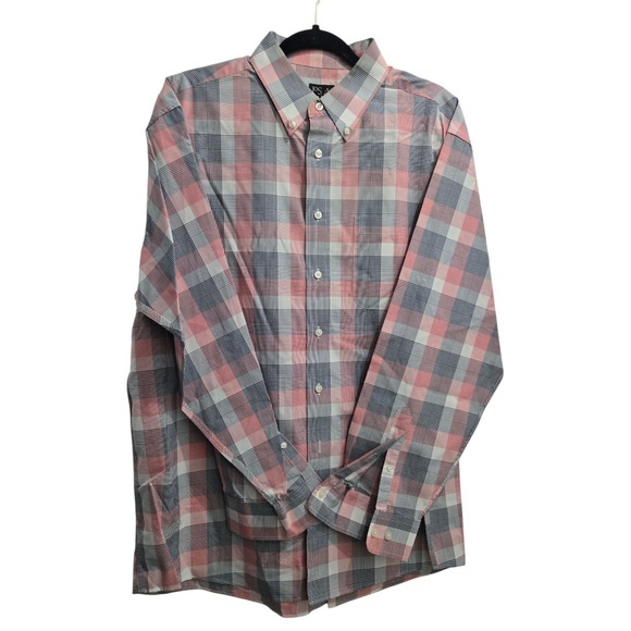 Jos. A. Bank Other - Jos A Bank Travelers Collection Plaid Cotton Button Down Long Sleeve Shirt Large